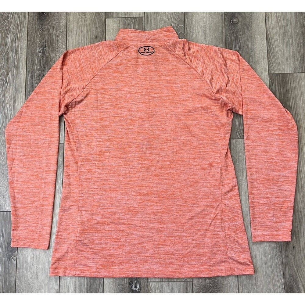 Under Armour HeatGear Women's Sz XXL Orange UA Tech 1/2 Zip Running Top 132012 - Picture 5 of 10